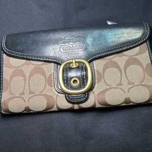 Coach wallet and check book cover